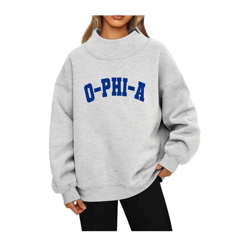 Omega Phi Alpha Mock Neck Sweatshirt - O-Phi-A 1