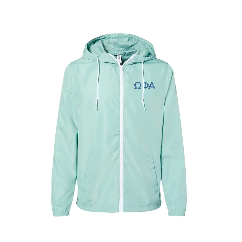 Omega Phi Alpha Windbreaker Full Zip Jacket 1