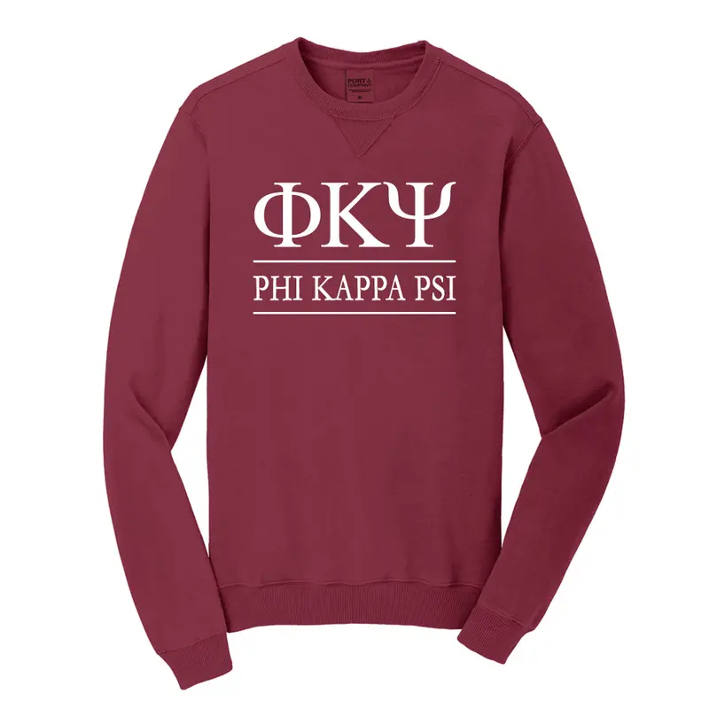 Phi Kappa Psi Beach Washed Crewneck Sweatshirt 1