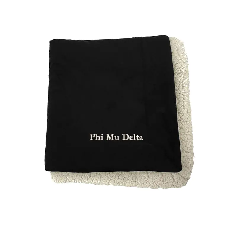 Phi Mu Delta Sherpa Lined Blanket 1