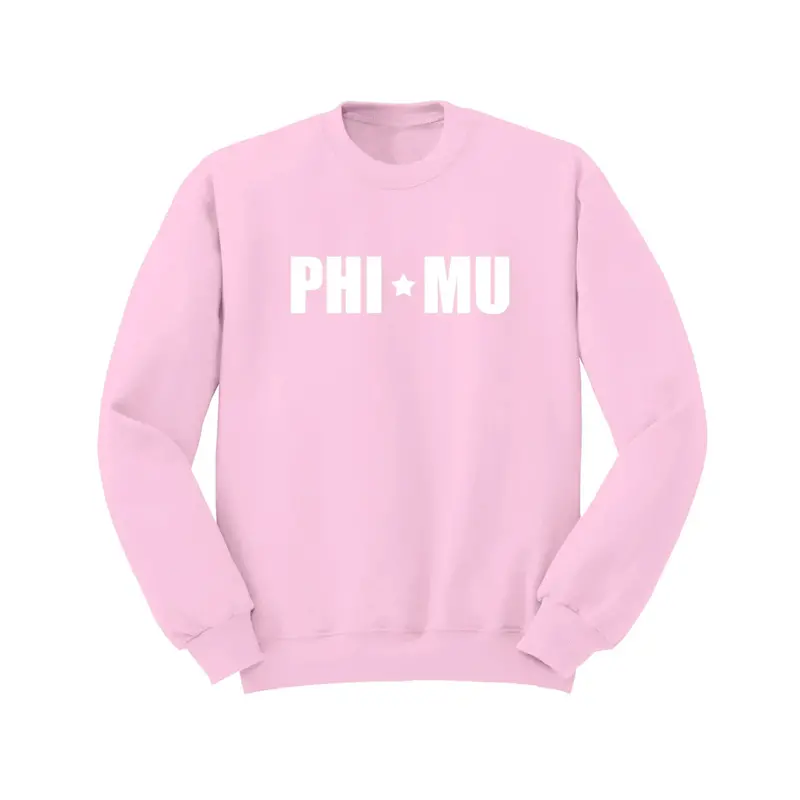 Phi Mu Sorority Crewneck Sweatshirt - Stars 1