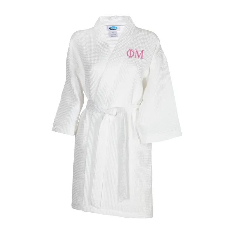 Phi Mu Waffle Weave Robe 1