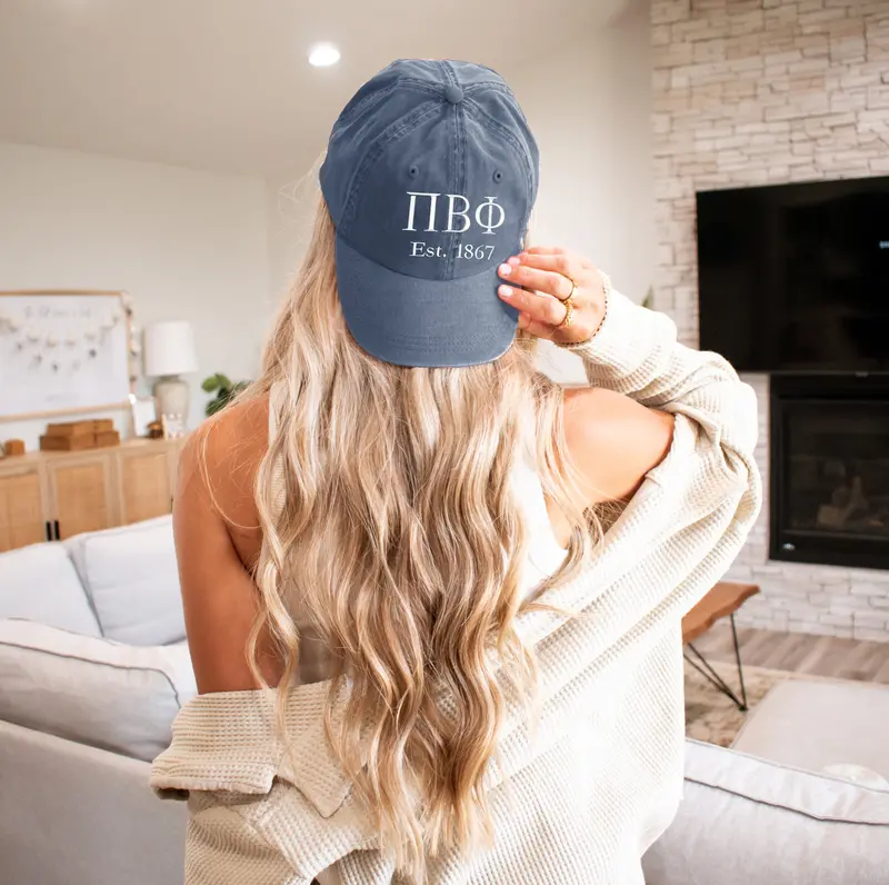 Pi Beta Phi Beach Washed Hat 1