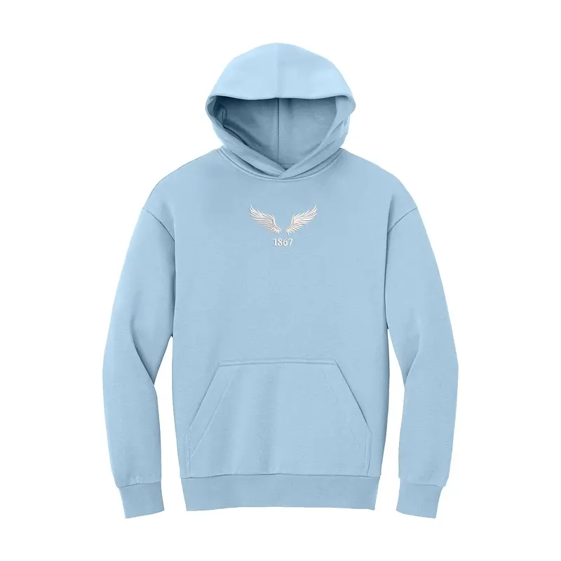 Pi Beta Phi Heavyweight Fleece Hoodie - 1867 Angel Wings 1