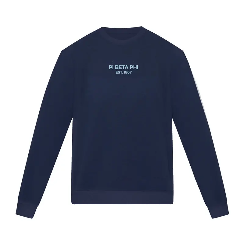 Pi Beta Phi Lululemon Steady State Crew - Navy - Pi Beta Phi 1867 1
