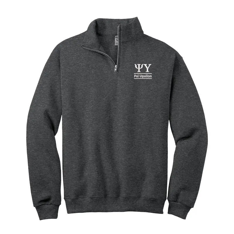 Psi Upsilon Quarter Zip Pullover Sweatshirt 1