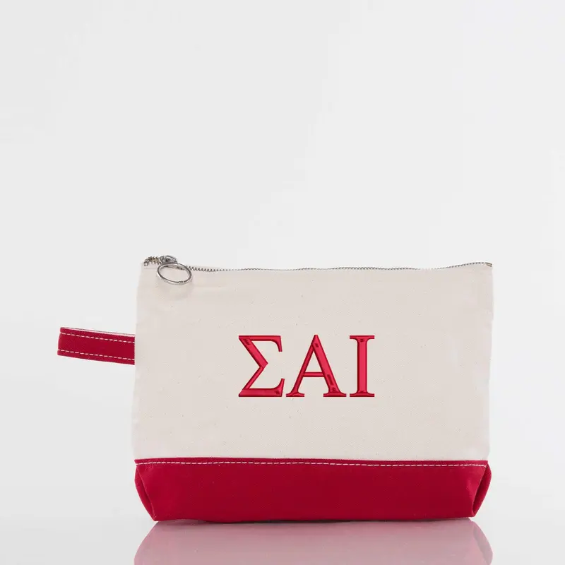 Sigma Alpha Iota Canvas Cosmetic Bag 1
