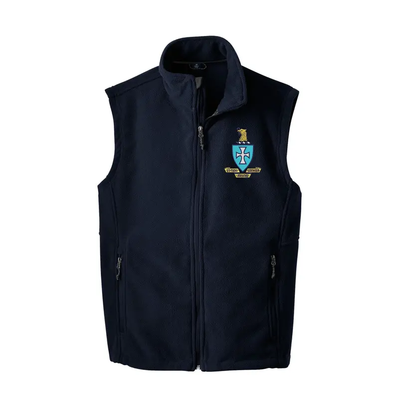 Sigma Chi Fleece Vest With Embroidered Crest 1