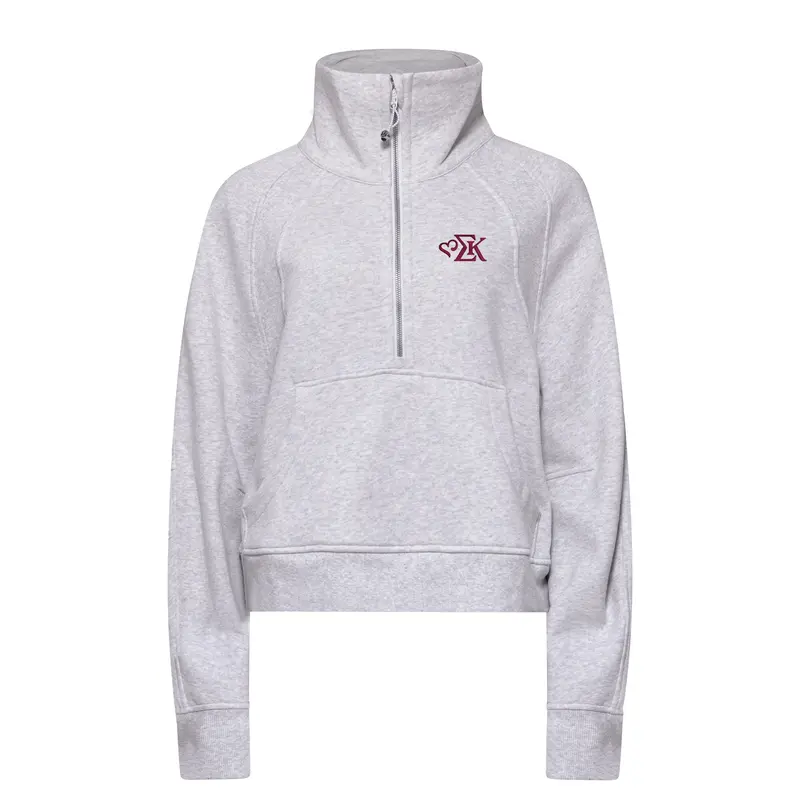 Sigma Kappa Lululemon Scuba Oversized Funnel-Neck Half Zip New Sk Logo 1