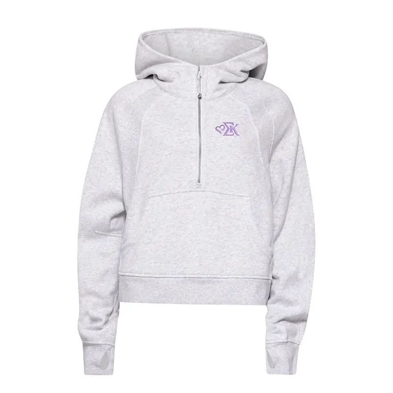 Sigma Kappa Lululemon Scuba Oversized Half-Zip Hoodie - New Sk Logo 1