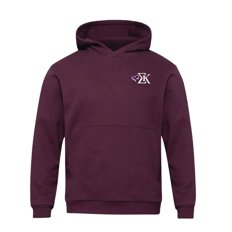 Sigma Kappa Lululemon Steady State Pullover Hoodie - Cassis Heart Logo 1
