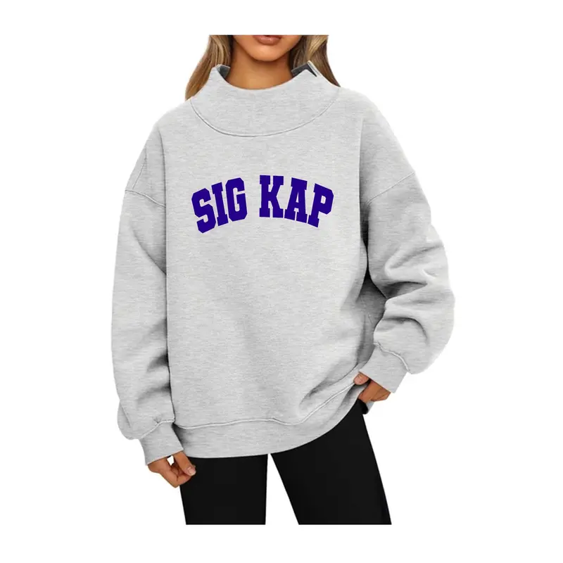 Sigma Kappa Mock Neck Sweatshirt - Sig Kap 1