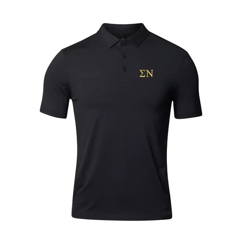 Sigma Nu Lululemon Evolution Short-Sleeve Polo - Black 1