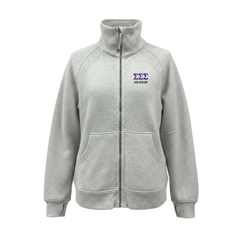 Sigma Sigma Sigma Advisor Lululemon Long Scuba Oversized Funnel - Full-Zip 1