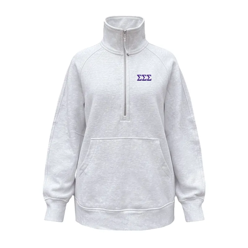 Sigma Sigma Sigma Lululemon Scuba Oversized Funnel-Neck Half Zip Long 1