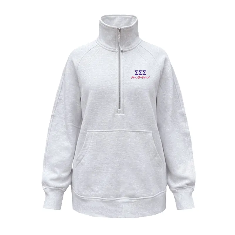 Sigma Sigma Sigma Mom Lululemon Scuba Oversized Funnel-Neck Half Zip Long 1