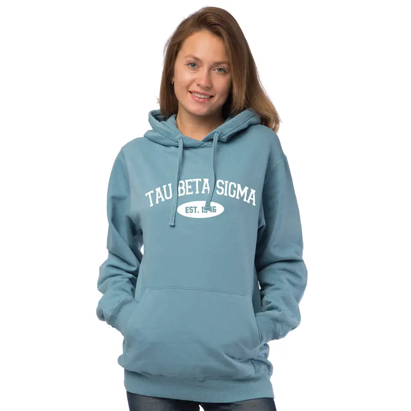 Tau Beta Sigma Hooded Pullover Vintage Sweatshirt 1