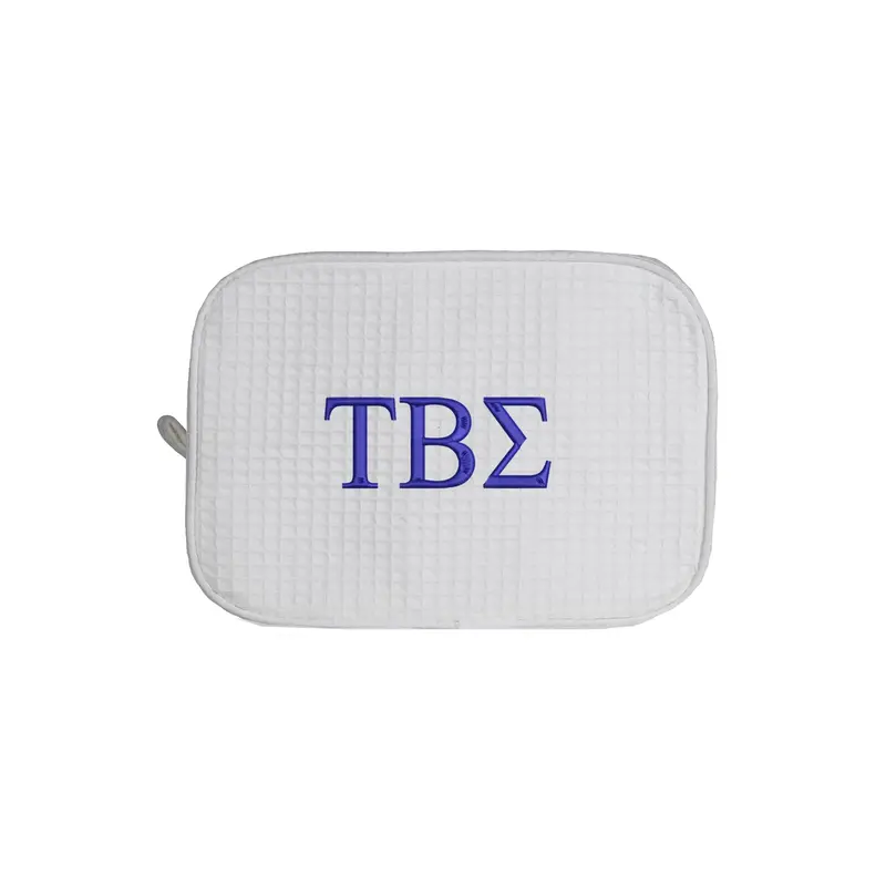 Tau Beta Sigma Waffle Weave Cosmetic Bag 1