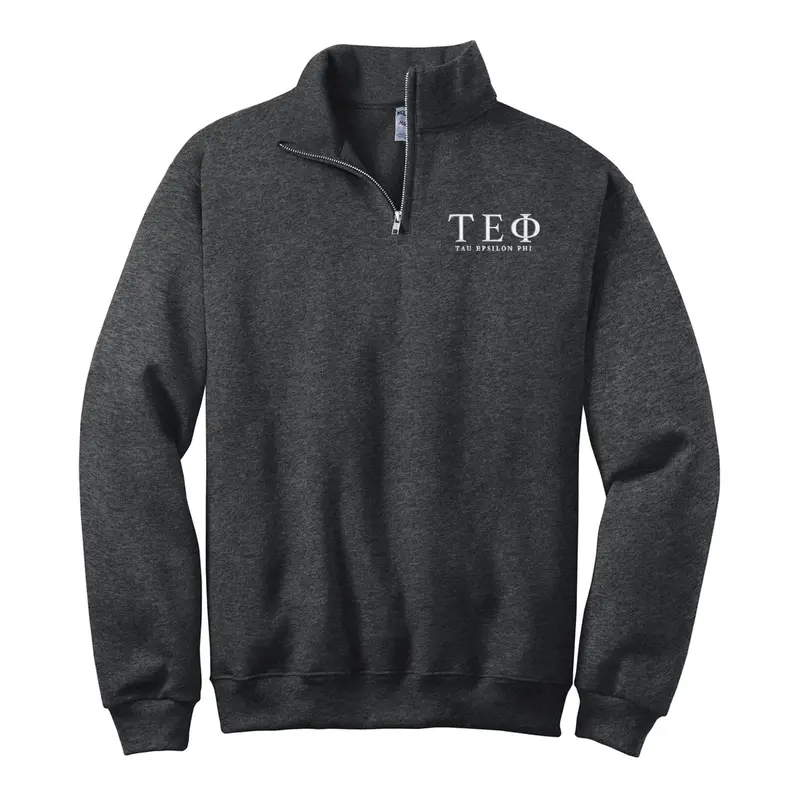 Tau Epsilon Phi Quarter Zip Pullover Sweatshirt 1