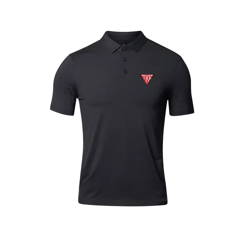 Tau Kappa Epsilon Lululemon Evolution Short-Sleeve Polo - Black 1