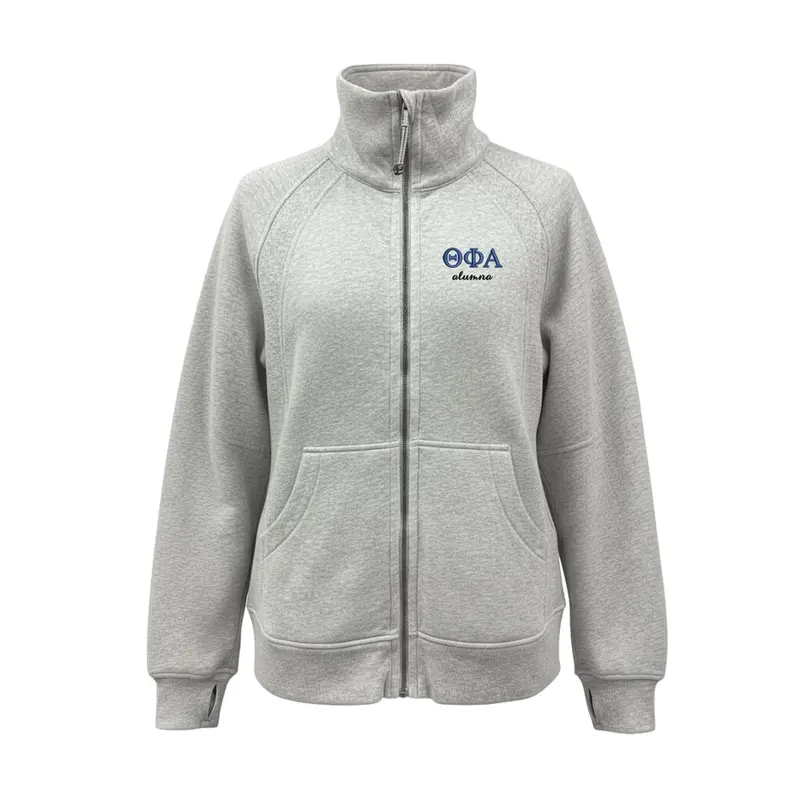 Theta Phi Alpha Alumna Lululemon Long Scuba Oversized Funnel - Full-Zip 1