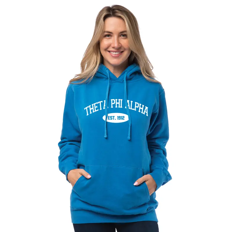 Theta Phi Alpha Hooded Pullover Vintage Sweatshirt 1