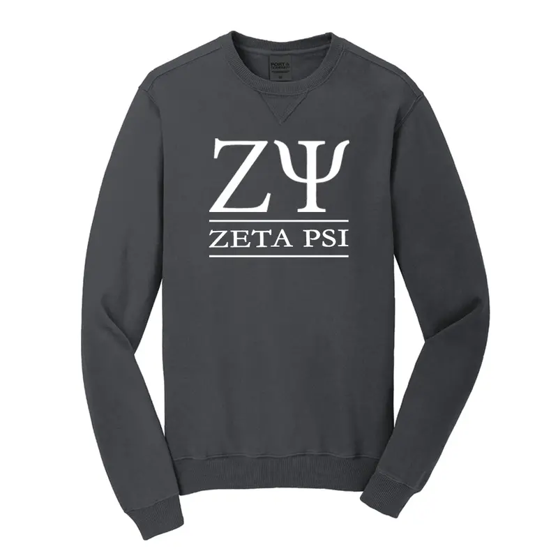 Zeta Psi Beach Washed Crewneck Sweatshirt 1