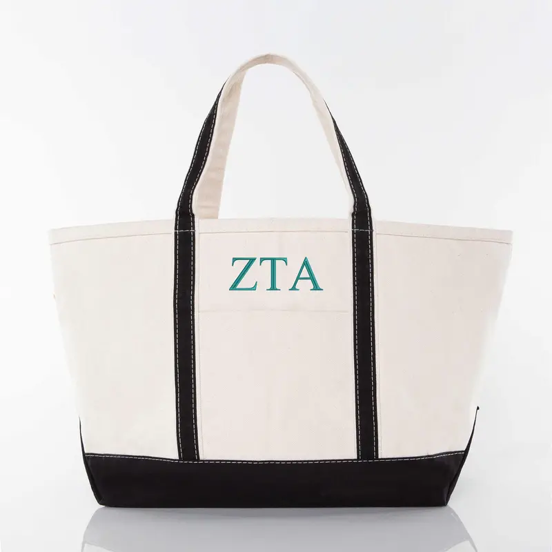 Zeta Tau Alpha Large Canvas Tote Bag 1