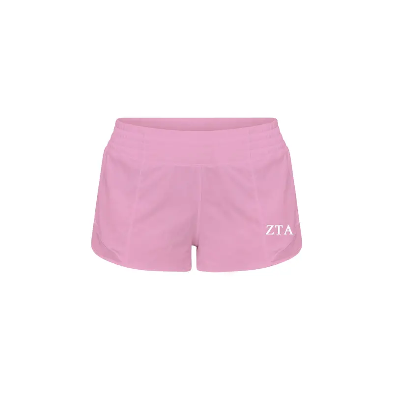 Zeta Tau Alpha Lululemon Hotty Hot High-Rise Lined Short 2.5" - Pink Frosting 1