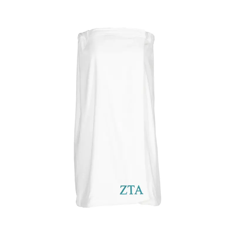 Zeta Tau Alpha Terry Velour Spa Wrap 1