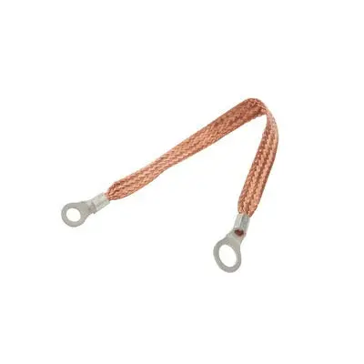 Allstar Performance 76329-18 Copper Ground Strap – 18-Inch With Dual Ring Terminals (1/4" And 3/8") 1
