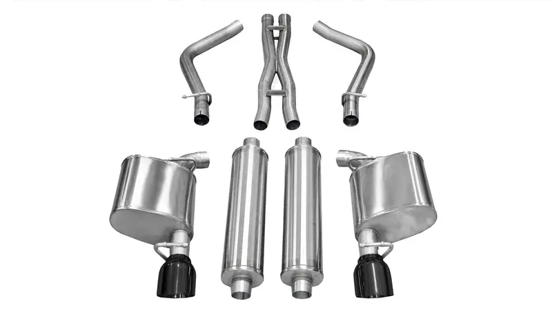 Corsa Performance Cat-Back Exhaust – Dual Rear Exit, 2.5" Stainless Steel, Fits 2011–2014 Chrysler 300 5.7L V8 1
