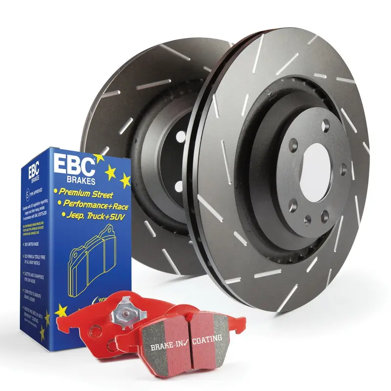 Ebc Redstuff Brake Kit – High-Performance Pads Paired With Usr Drilled & Slotted Rotors 1