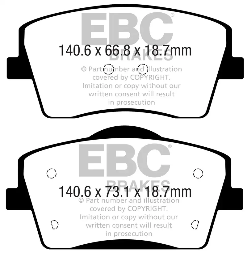Ebc Yellowstuff High-Performance Brake Pads For Street And Track Use 1