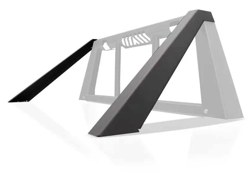 Fab Fours Hrm03-1 Headache Rack Modifier – Two-Tone Black Powder-Coated, Fits Hr2010-1 & Hr2010-B 1
