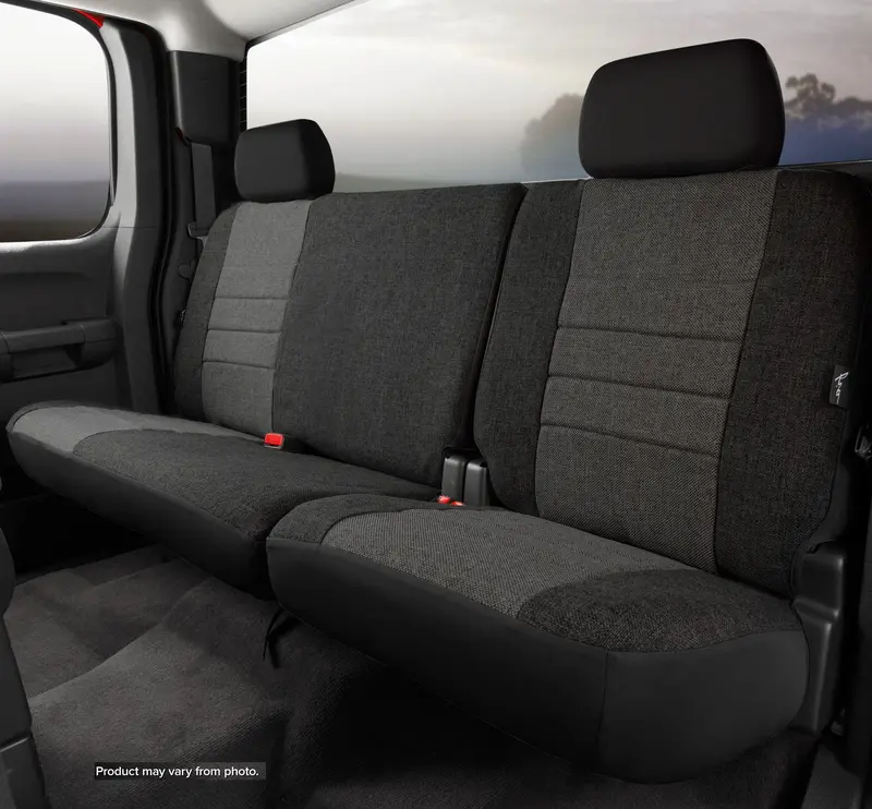 Fia Oe32-45 Charcoal Tweed Custom Split Seat Covers – 40/60 Configuration With Adjustable Headrests 1