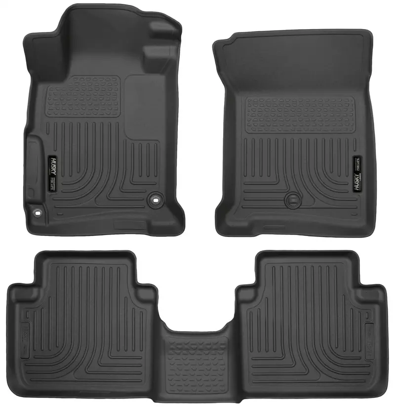 Husky Liners Custom Floor Mats – Front And Second-Row All-Weather Protection With Secure Fit 1