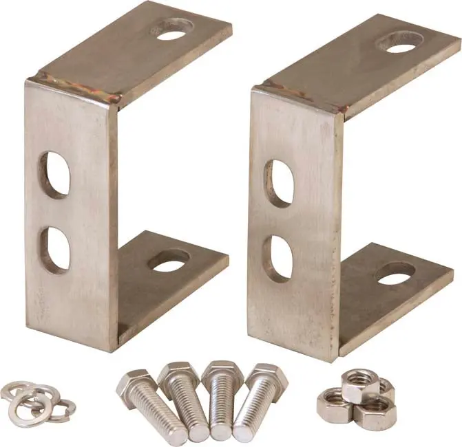 Kentrol 30527 Polished Silver Rear Bumper Mounting Brackets For Jeep Yj (1987–1995) And Tj (1997–2006) 1