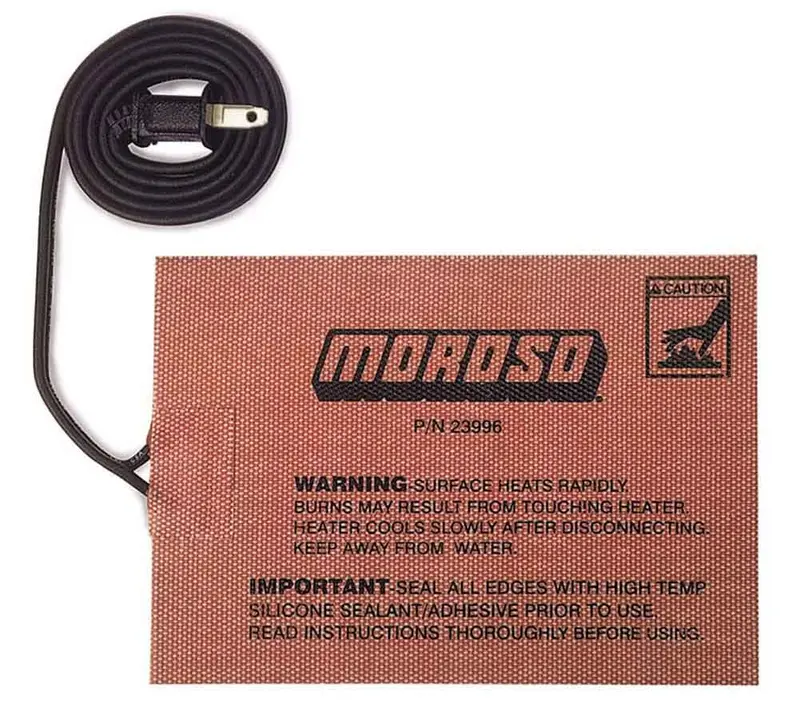 Moroso 5X7 Inch Self-Adhesive Heat Pad For Engine Components 1