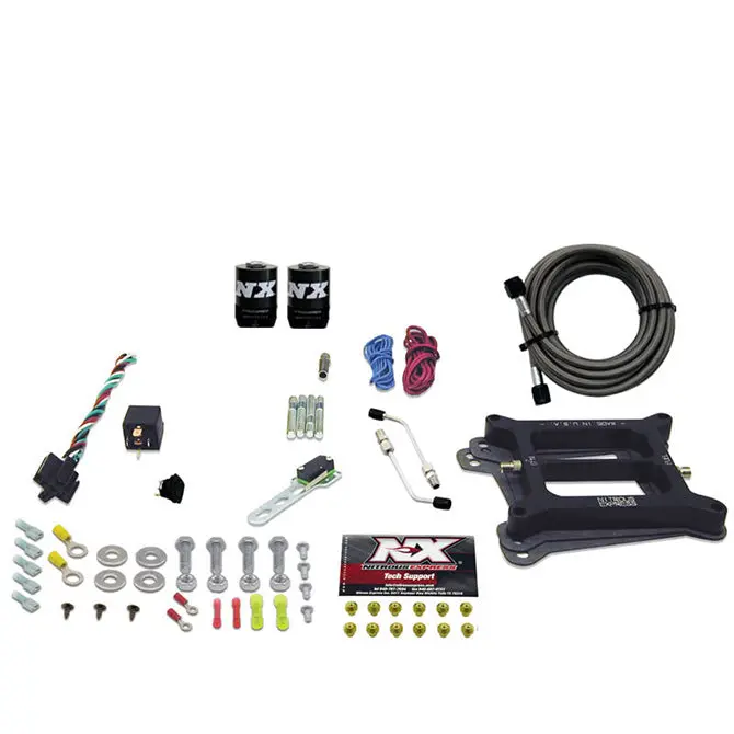 Nitrous Express 30045-00 4150-Style 4-Barrel Nitrous System – Alcohol-Compatible (50–300 Hp Stages) 1