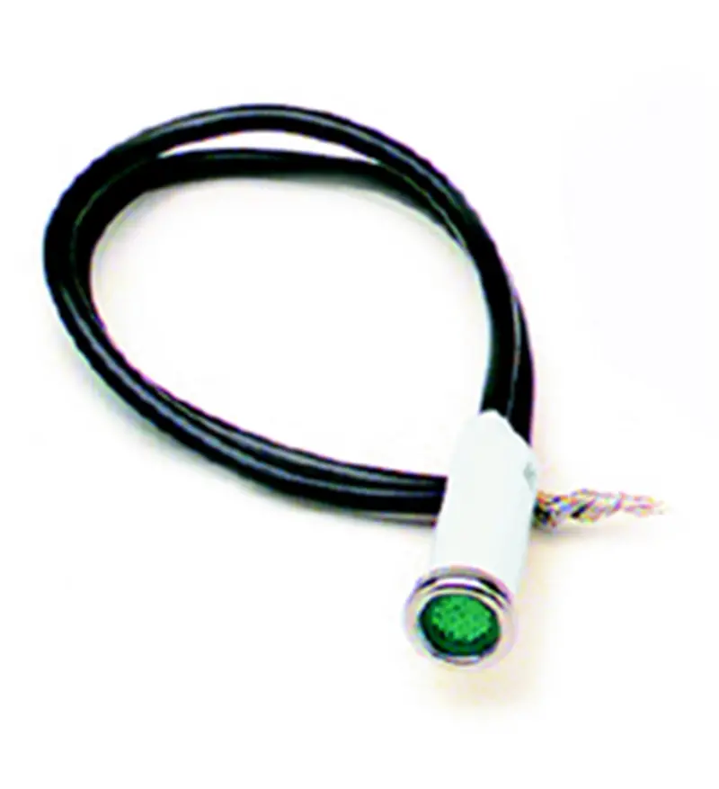Painless Wiring Led Dash Indicator Light – 5/16" Green, Panel-Mount Ready 1