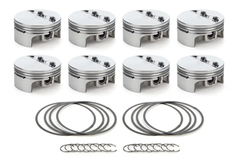 Race Tec 1000190 Forged Sbc Flat-Top Piston Set – 4.125" Bore, 5Cc Dish, Ideal For Performance Builds 1