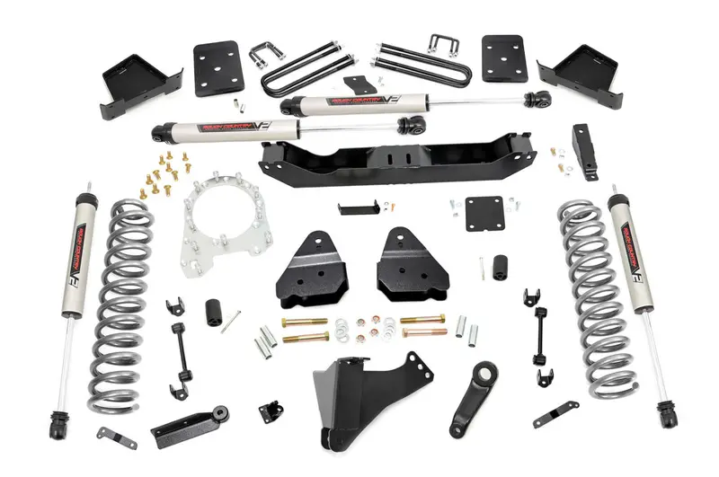 Rough Country 6-Inch Lift Kit – V2 Shocks Included, Fits 2017–2019 Ford F-250/F-350 4Wd Diesel 1