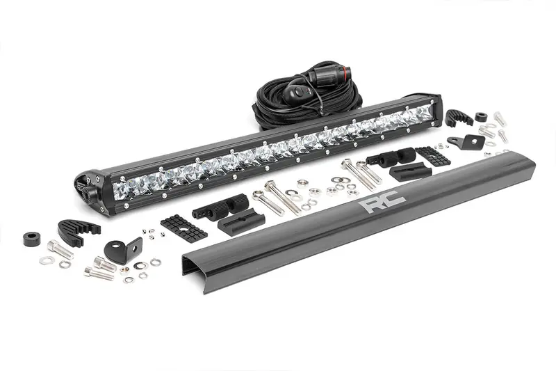 Rough Country 70720 20" Single-Row Cree Led Light Bar – Chrome Housing, High-Lumen Output 1