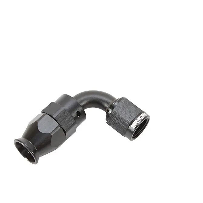 Snow Performance Ptfe-Reinforced Hose End – -6 An, 90-Degree Black Fitting For Water/Methanol Systems 1