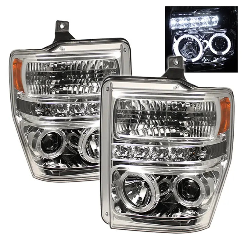 Spyder Auto 5010582 Halo Led Projector Headlight Kit – Chrome Housing, Bulbs Included, Pair 1