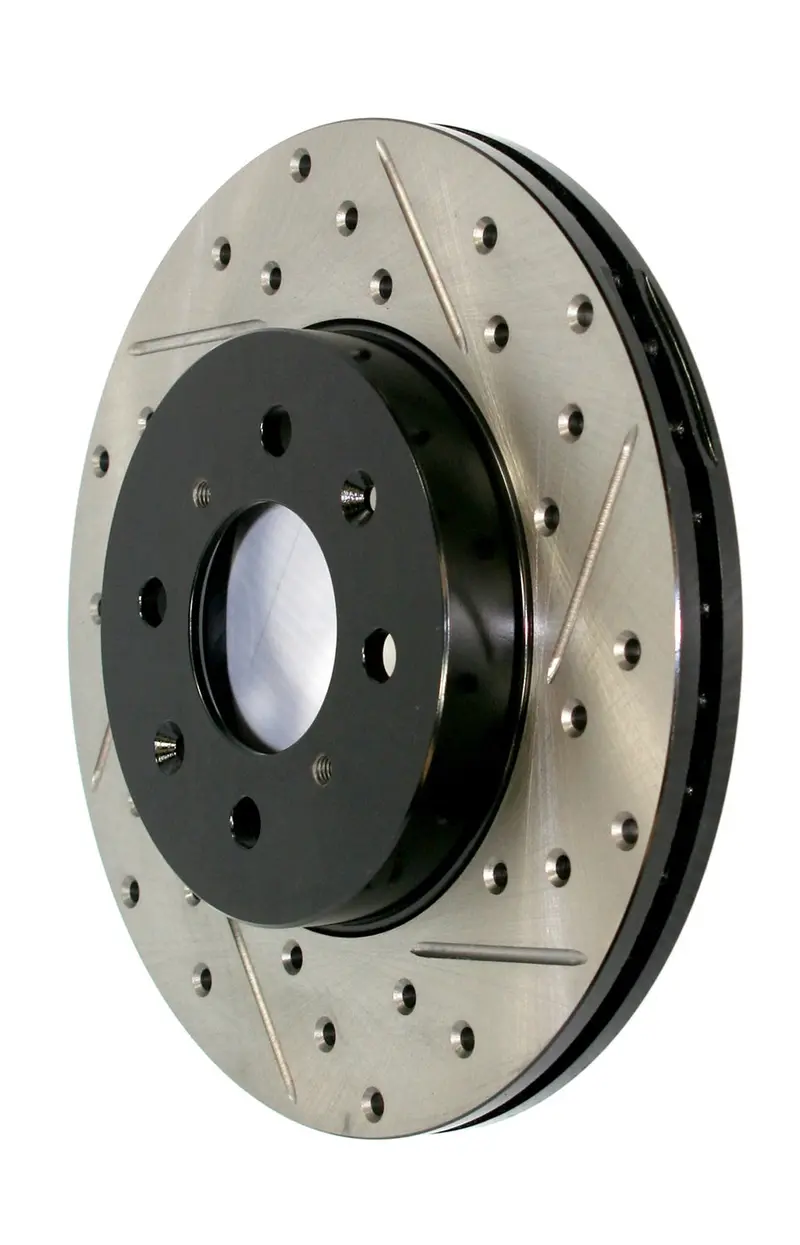 Stoptech 127.67060Cr Rear Right Cryogenically Treated Drilled & Slotted Brake Rotor 1