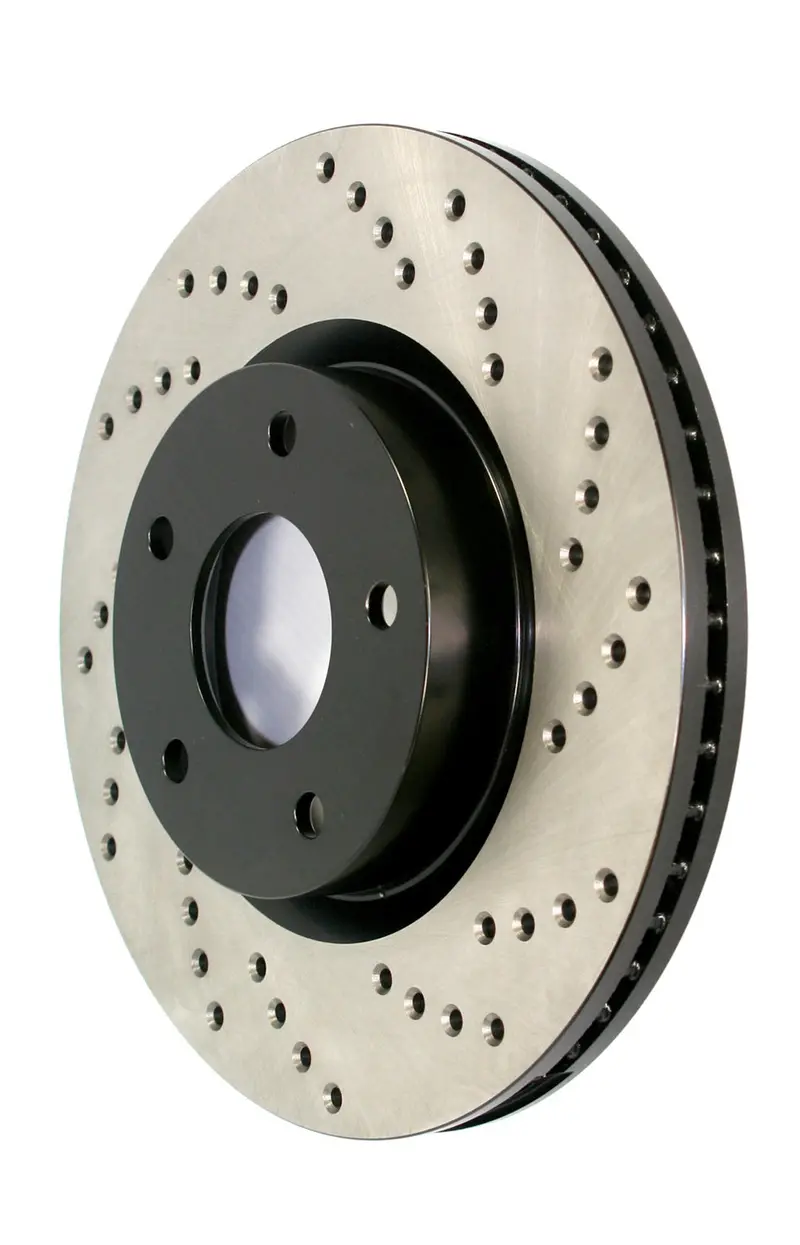 Stoptech 128.20030R Front Right Cross-Drilled Performance Brake Rotor 1