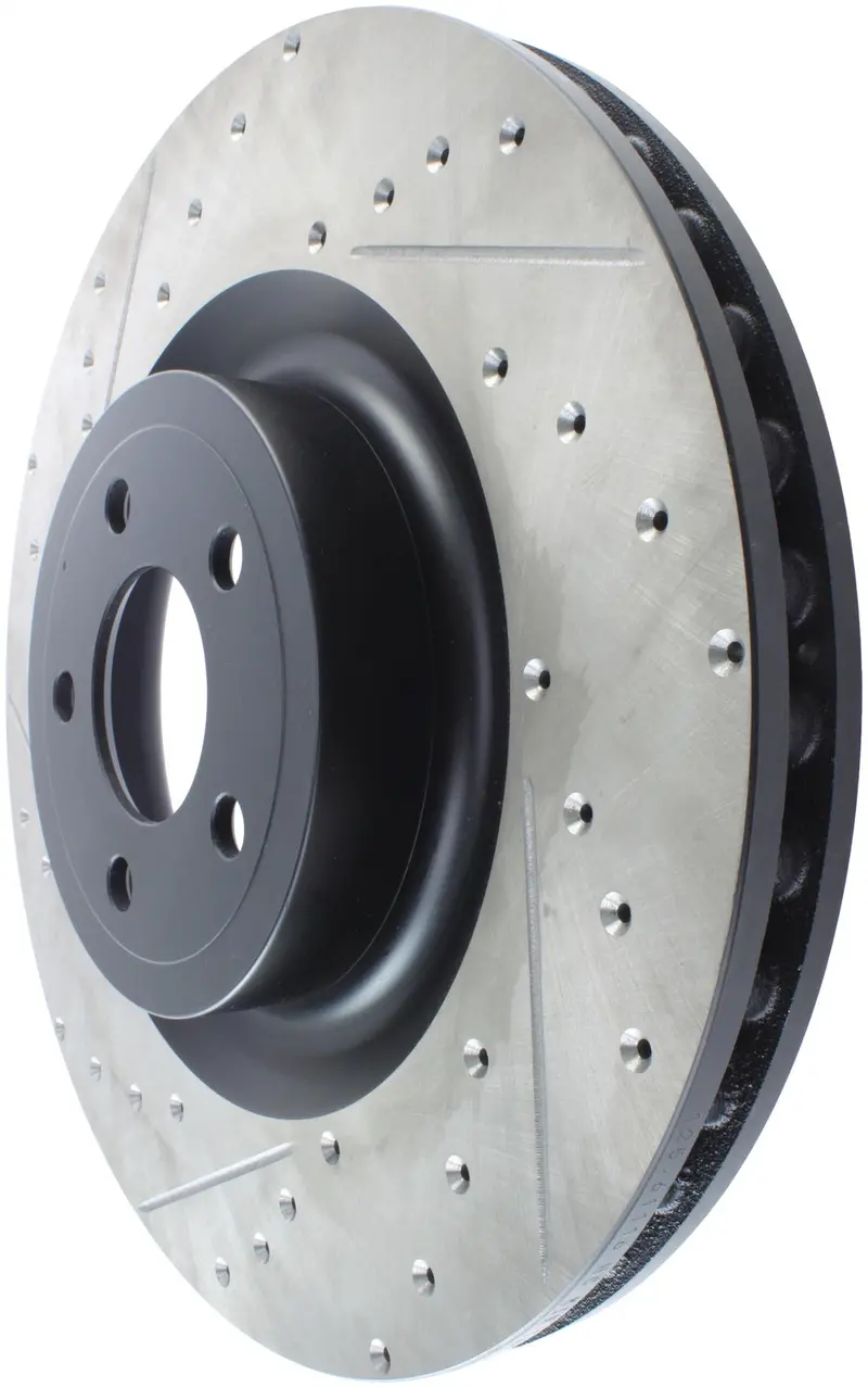 Stoptech Front Right Sport Brake Rotor – Drilled & Slotted For Enhanced Cooling 1
