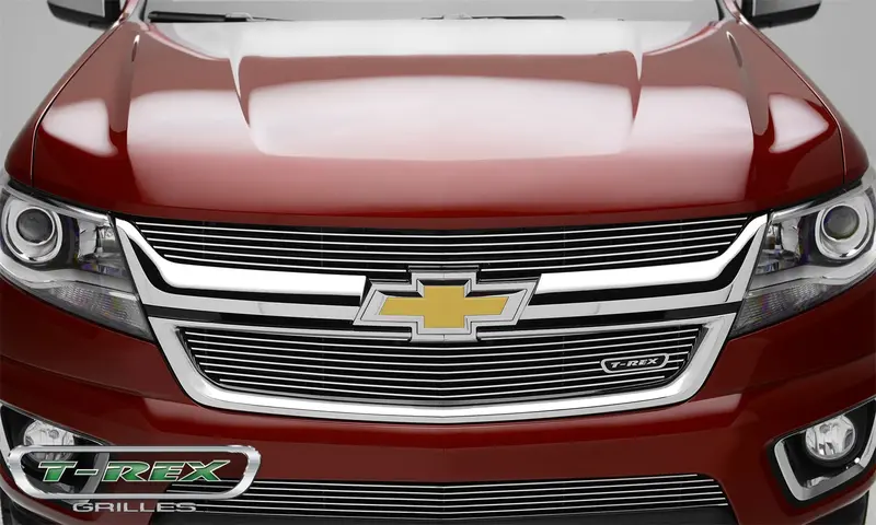 T-Rex Grilles 21267 Polished Aluminum Billet Horizontal Overlay Grille – Two-Piece Design 1